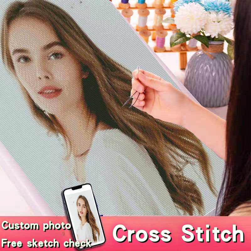 Cotton Embroidery Thread Skeins - 자수 크로스 스티치 맞춤 사진 키트