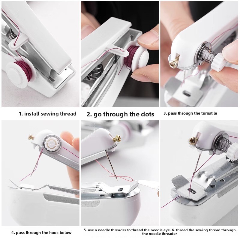 휴대용 핸드헬드 재봉틀 - 여행, 가정 및 야외 DIY - Mini Electric Sewing Machine Handheld 리뷰 및 가격
