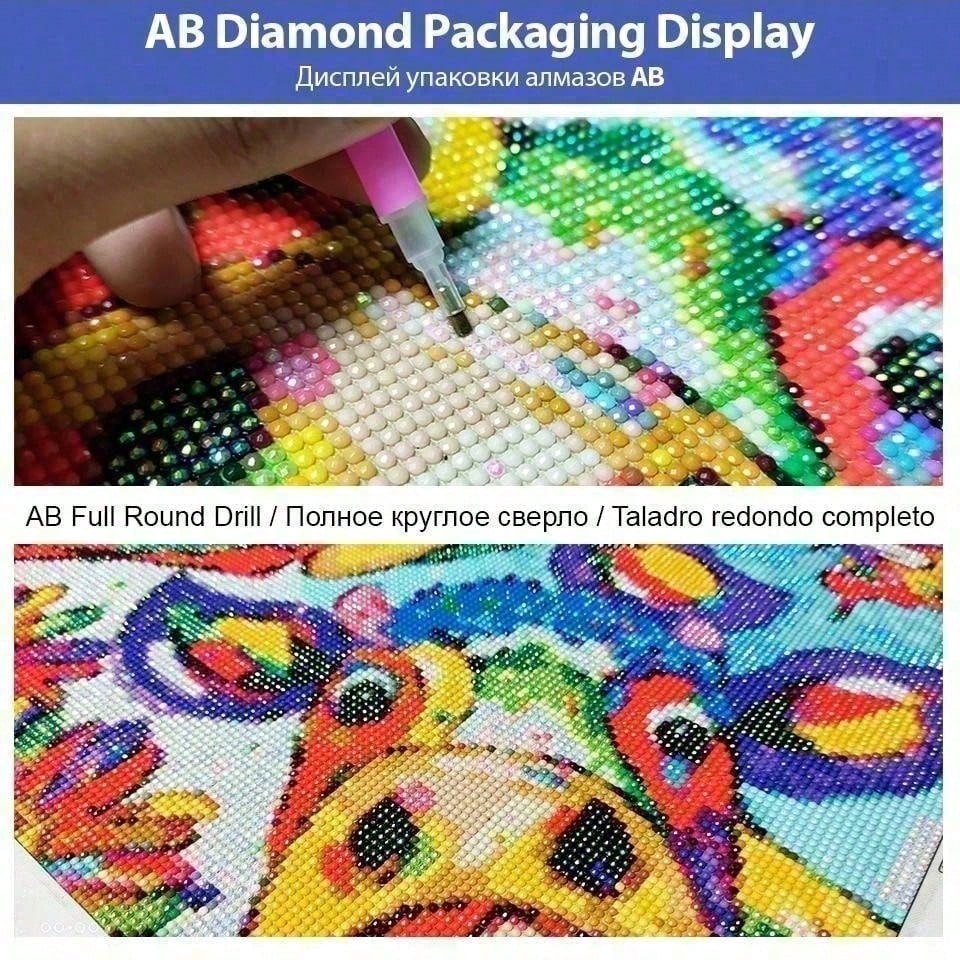 1개 - Potdemiel-5D-DIY - 플로킹 천  - 5D Diamond Painting Kit Full Drill 리뷰 및 가격