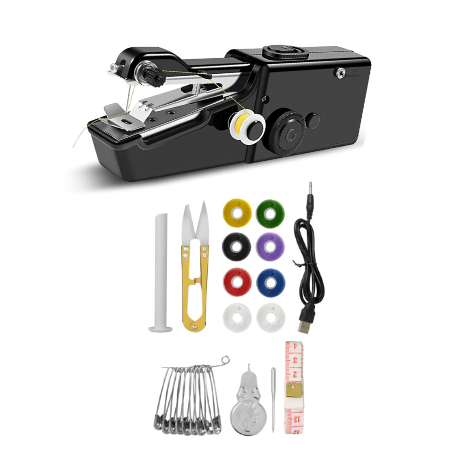 미니 재봉틀 휴대용 휴대용 전기 재봉틀 바느질 수공예품 - Mini Electric Sewing Machine Handheld 리뷰 및 가격