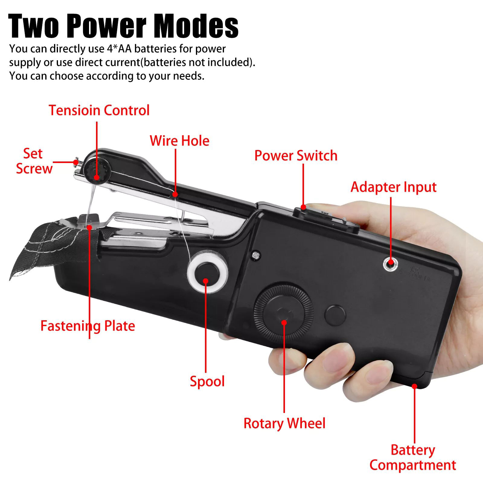 미니 재봉틀 휴대용 휴대용 전기 재봉틀 바느질 수공예품 - Mini Electric Sewing Machine Handheld 리뷰 및 가격