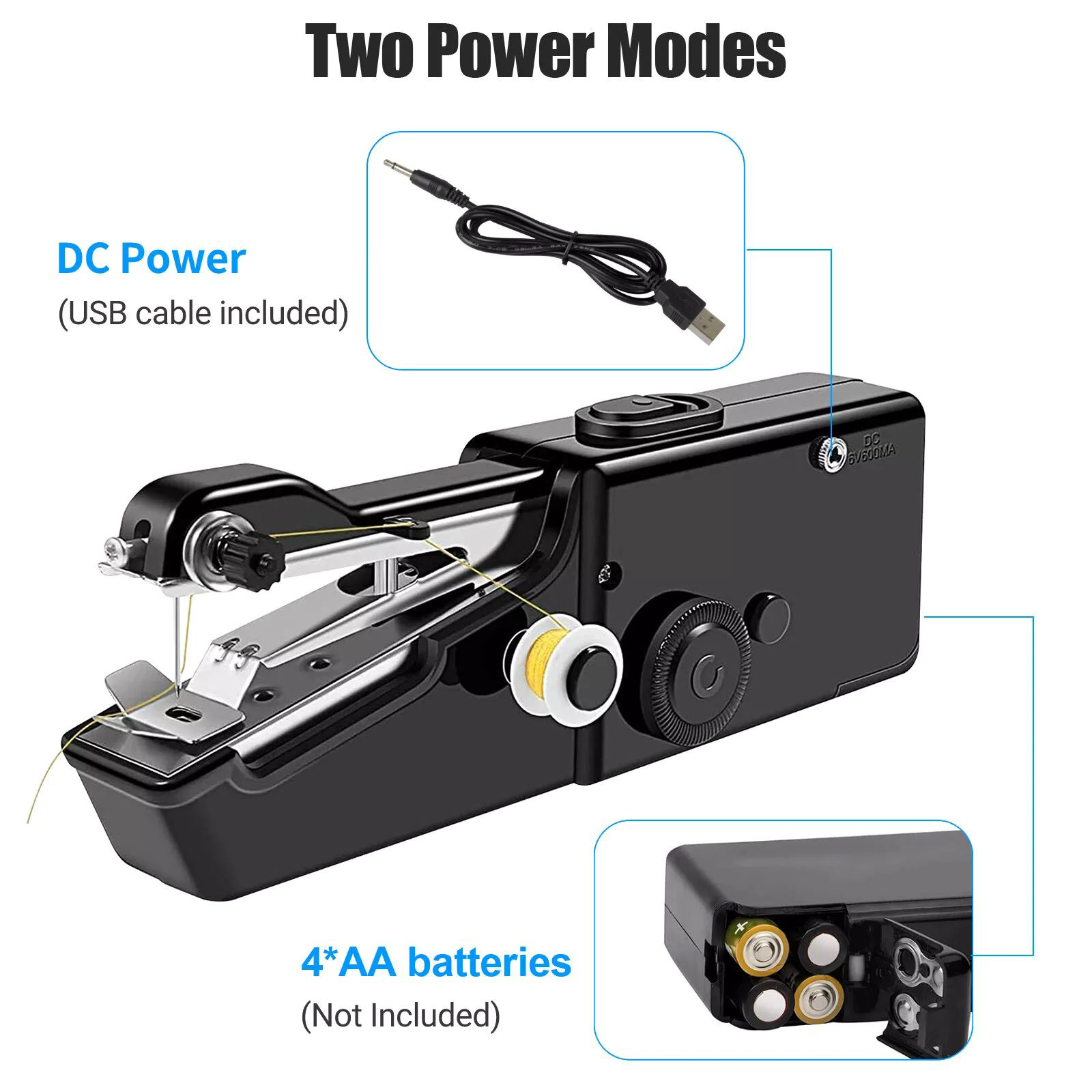 미니 재봉틀 휴대용 휴대용 전기 재봉틀 바느질 수공예품 - Mini Electric Sewing Machine Handheld 리뷰 및 가격