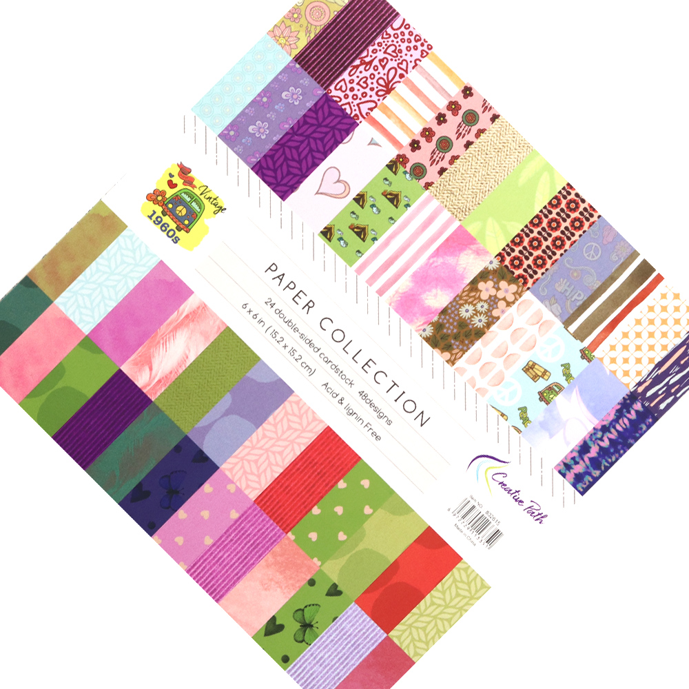 크리에이티브 패스 1960년대 빈티지 꽃무늬 스크랩북  - Vintage Junk Journal Scrapbooking Paper 리뷰 및 가격