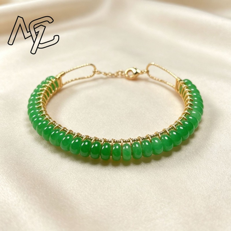 천연 건조된 푸른색 옥 구슬로 만든 계산기 모양 팔찌, - Beading 리뷰 및 가격