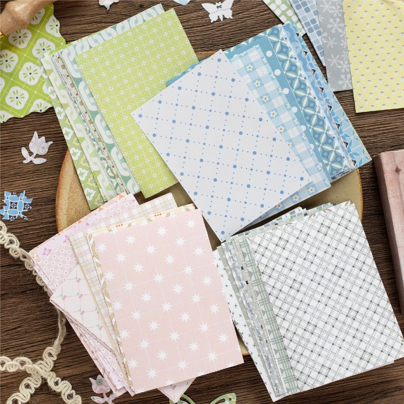 1팩/200매 빈티지 플로럴 플레이드 배경지 레트로 작 - Vintage Junk Journal Scrapbooking Paper 리뷰 및 가격
