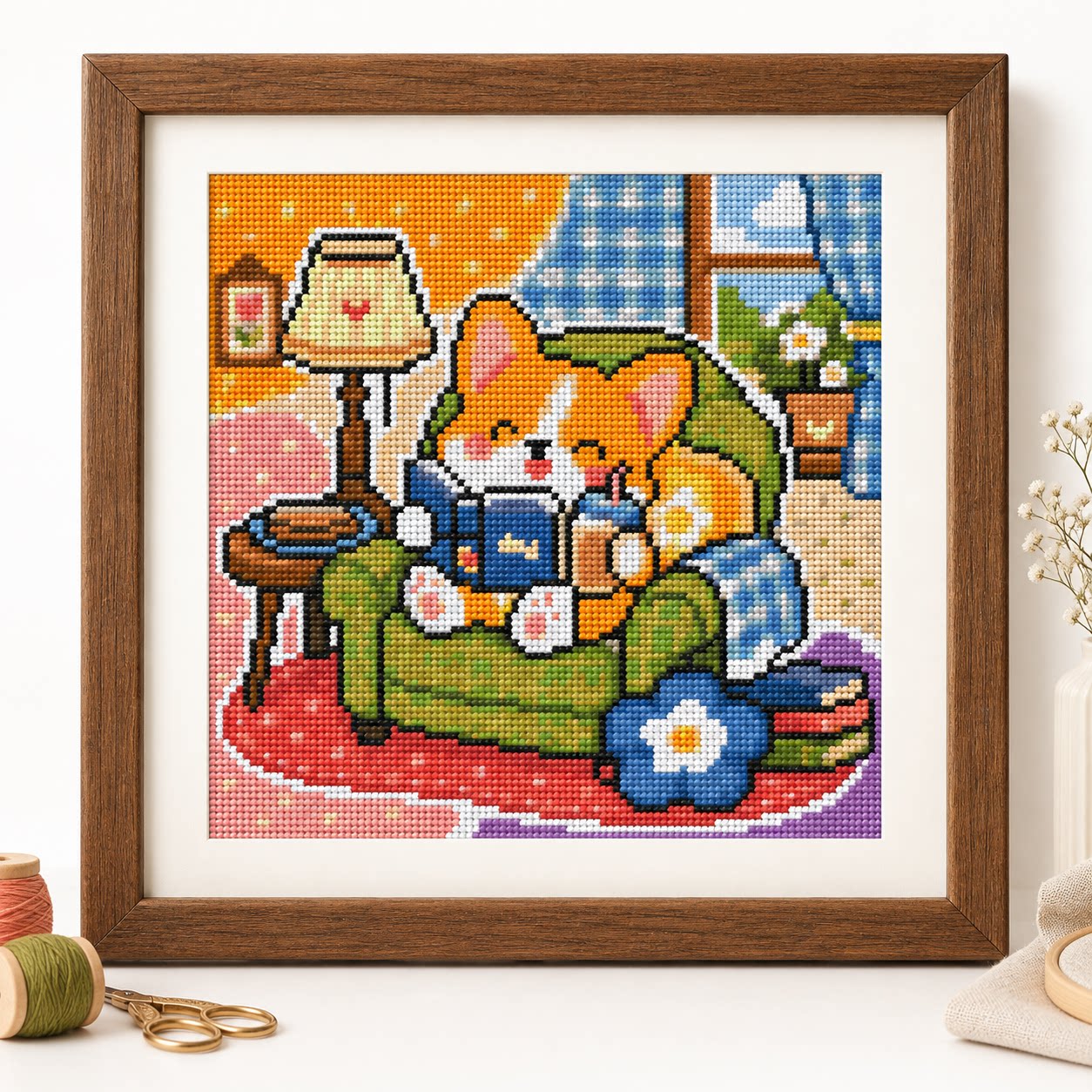 [풀 스티치] [CC6338-책 읽는 것을 좋아하는 작 - Cross Stitch Stamped Kits Beginners 리뷰 및 가격