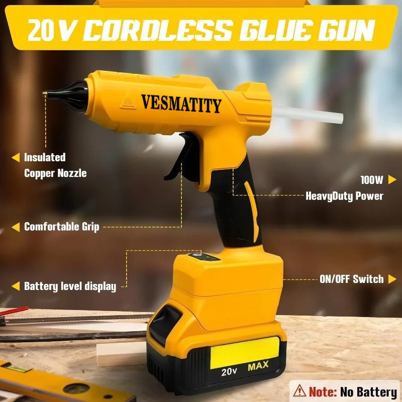 18V 배터리용 무선 전기 핫 글루 건, 핫멜트 용접, - Hot Melt Glue Gun Cordless 리뷰 및 가격