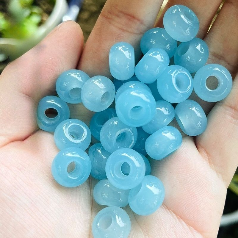 10개입 천연 바다색 보석, 큰 구멍이 있는 비즈, D - Beading 리뷰 및 가격