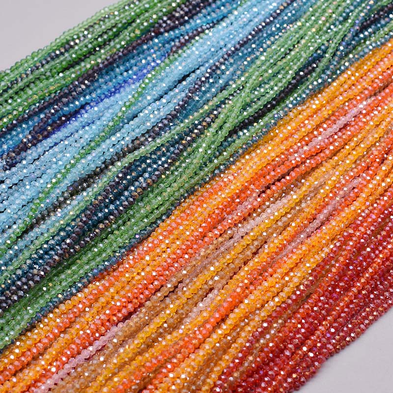 도금 AB 컬러 투명 반짝이 2 3 4 6mm rond - Glass Seed Beads 2Mm Jewelry Making 리뷰 및 가격
